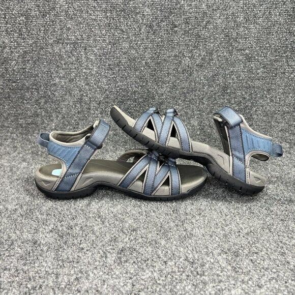 Teva Tirra Hiking Sandals Women's Size 7 Blue Grey Athletic Outdoor Water Shoes - Picture 7 of 11